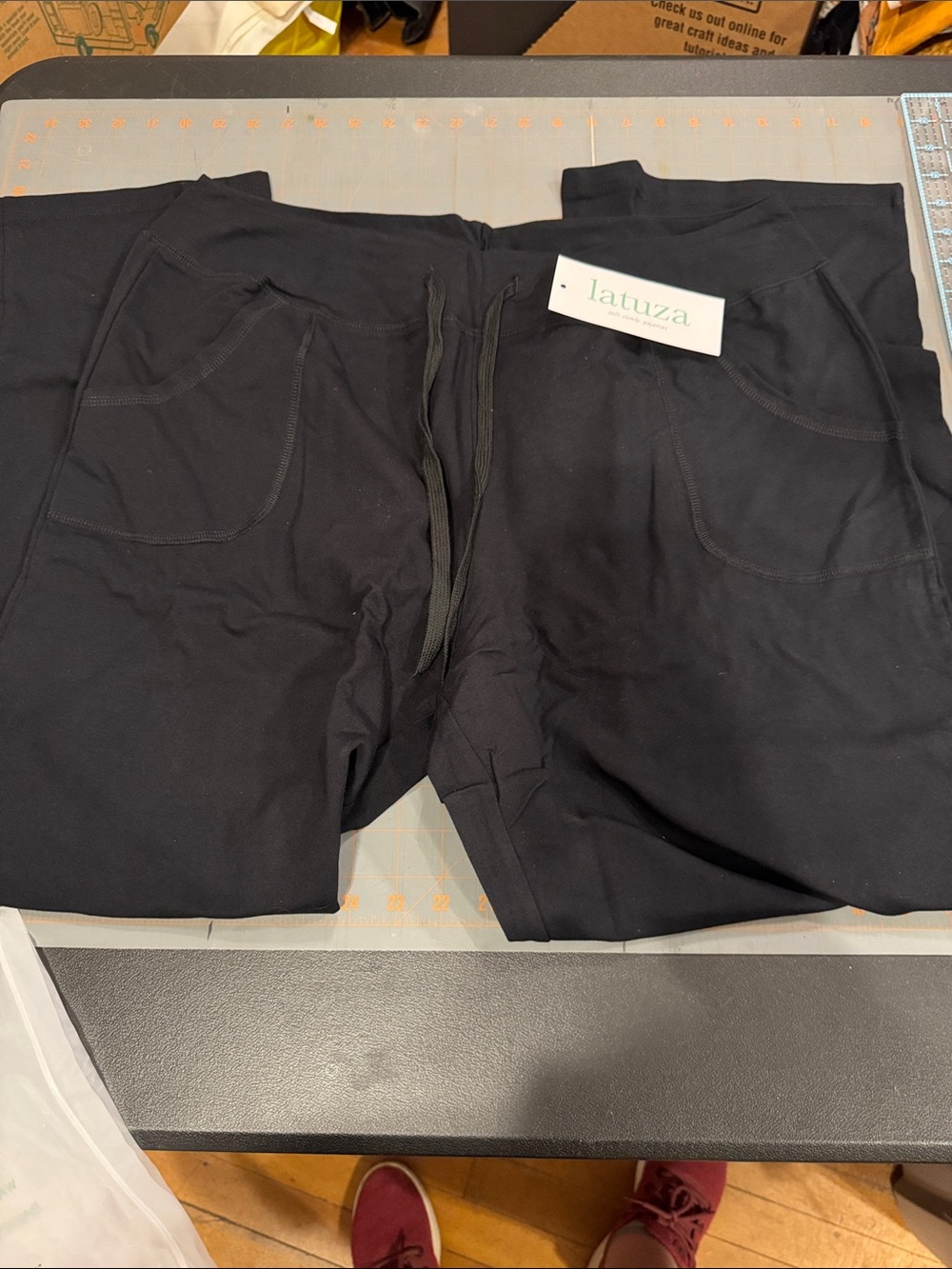 Latuza XLarge Black Drawstring Pants